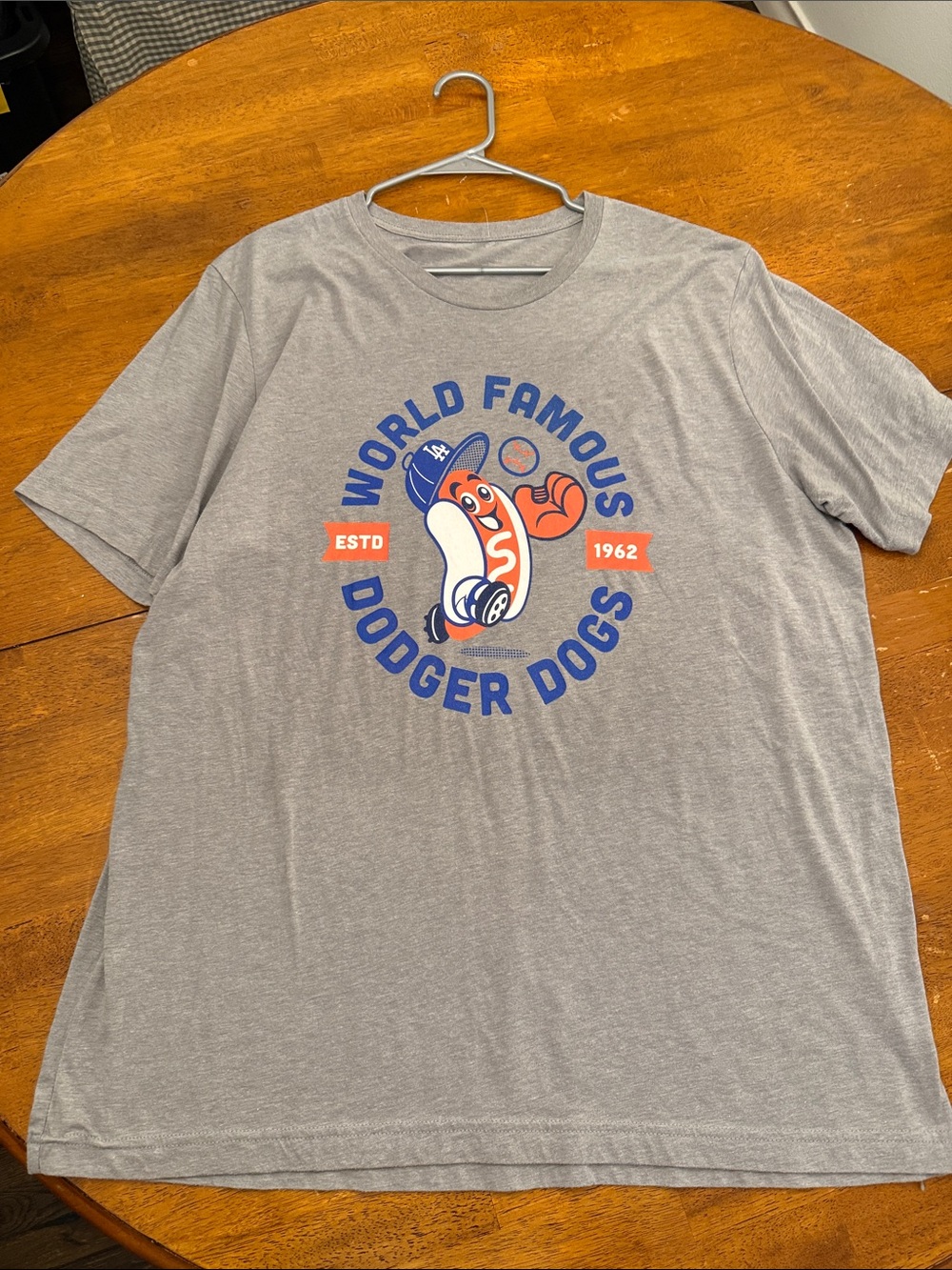 World Famous Dodger Dogs Short Sleeve Graphic Tee - Grey xxl